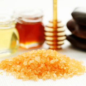 Honey bath salt beauty treatment